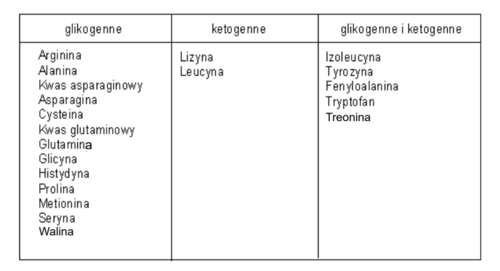 Ich metabolizm prowadzi do wytwarzania związków ketonowych