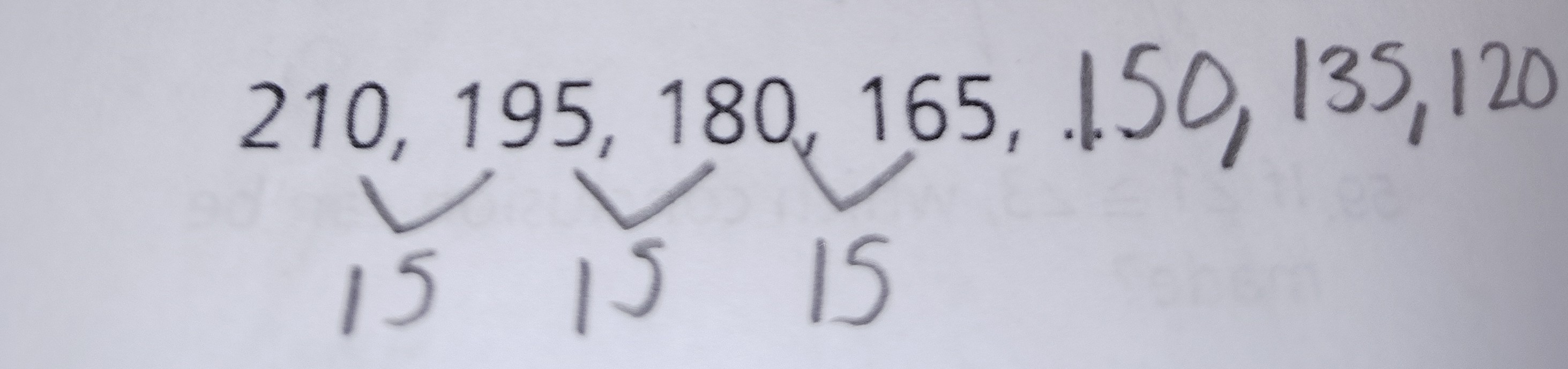 <p>150,135,120</p>