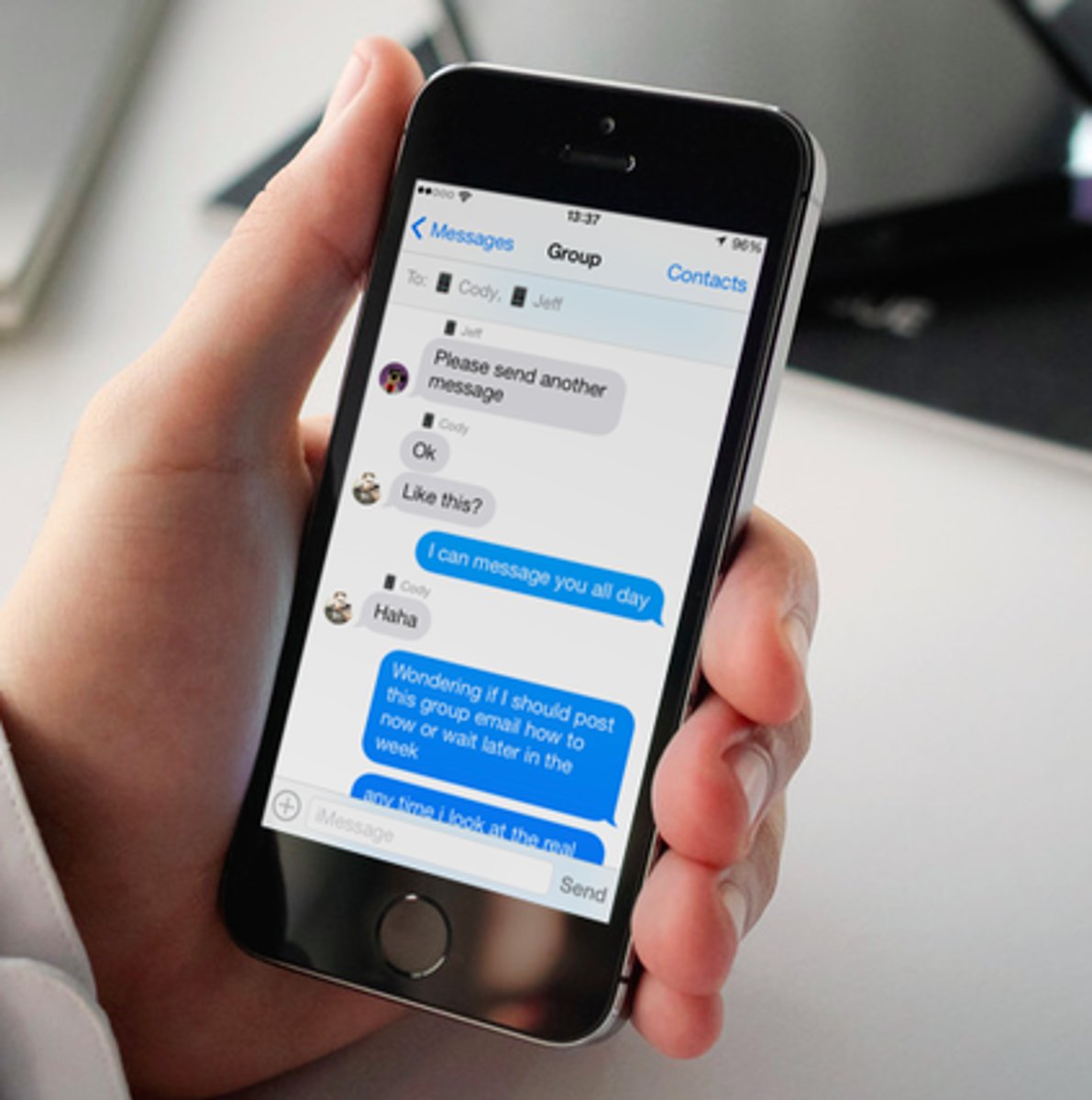 <p>to send each other messages</p>