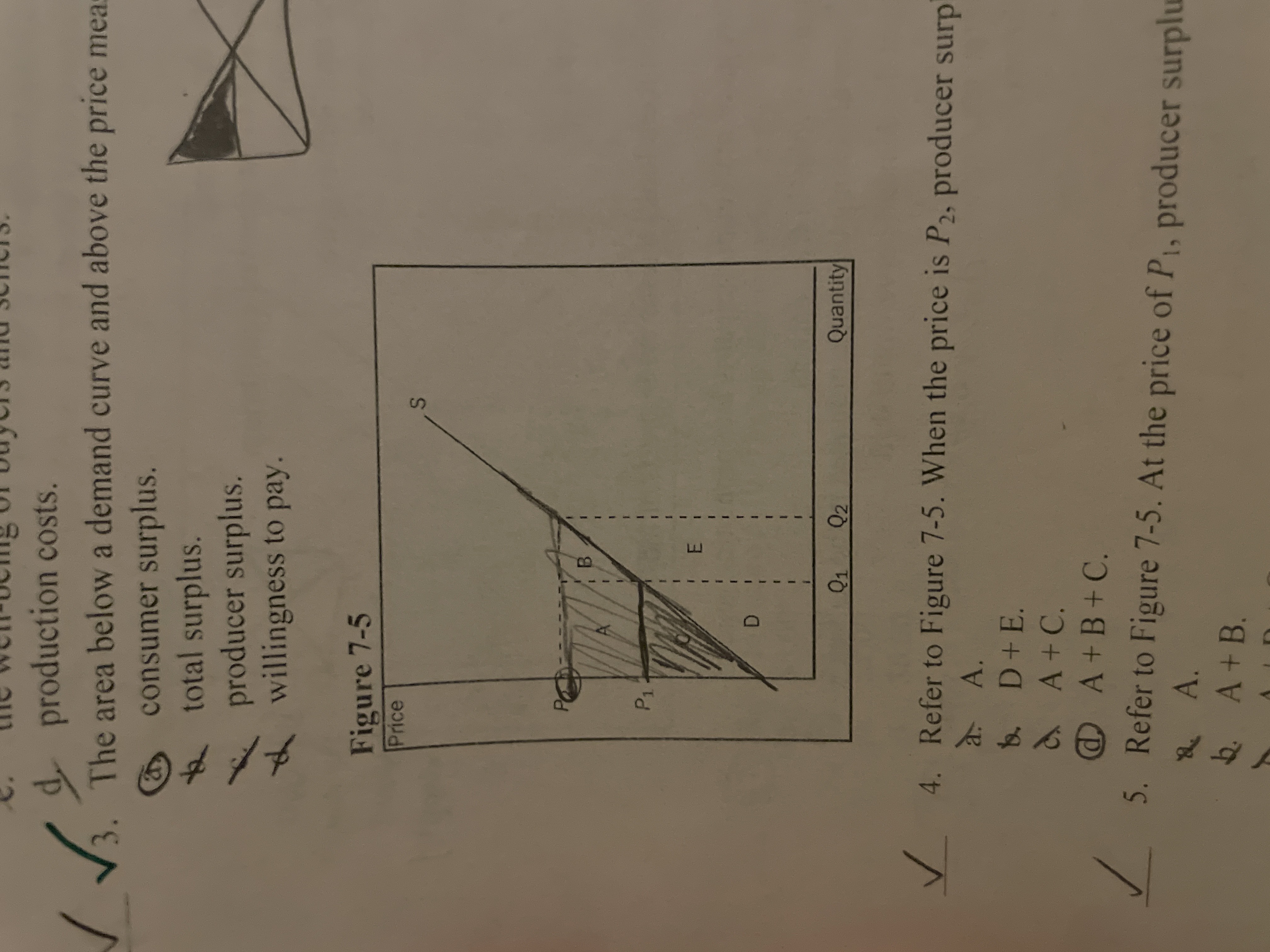 <p>Refer to the image. Area A represents </p>