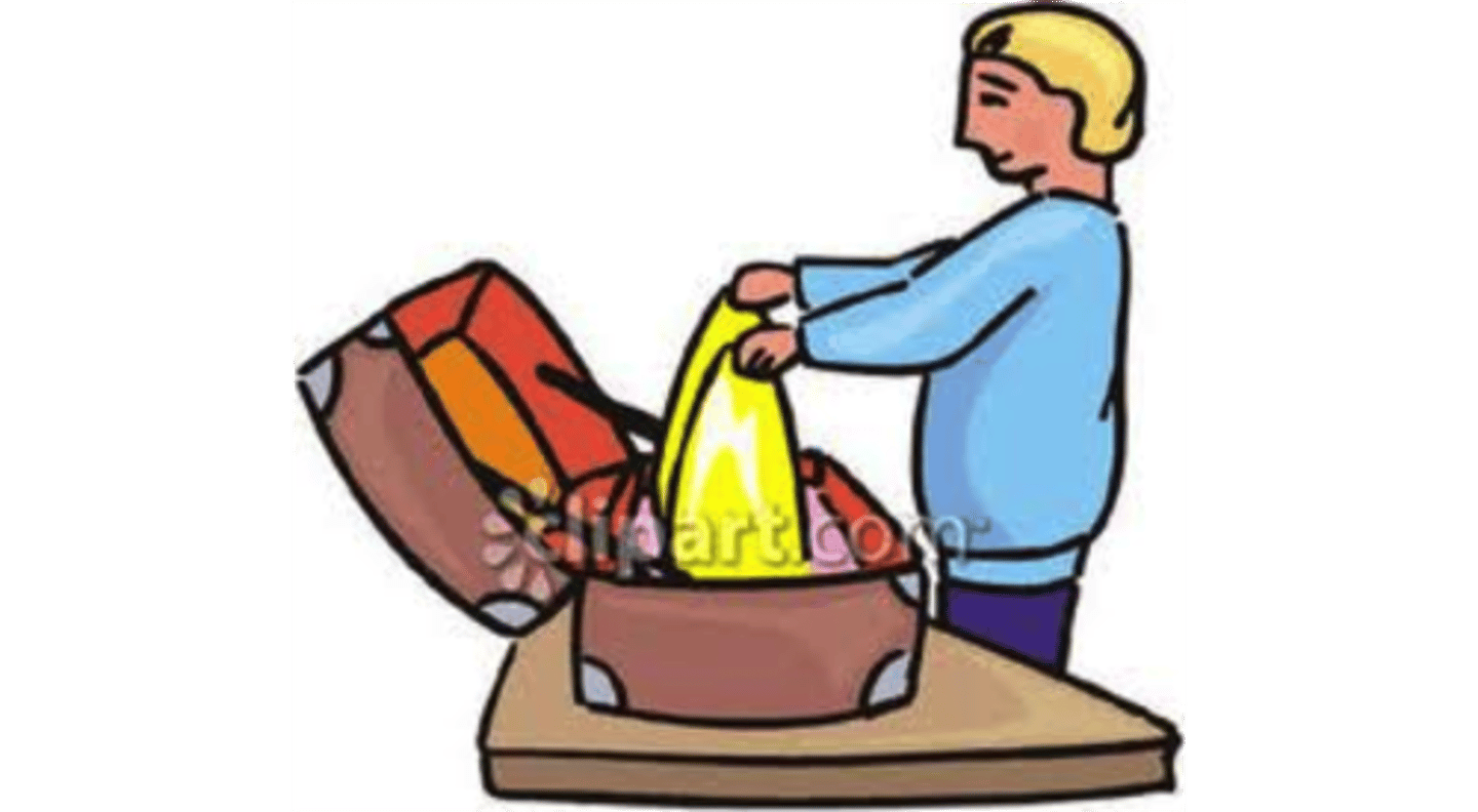 <p>to pack</p>