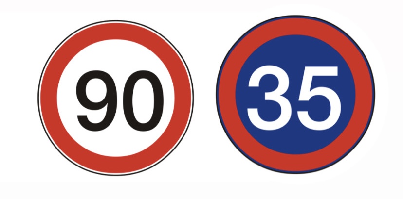 <p>¿Qué señal fija la velocidad mínima obligatoria?</p>