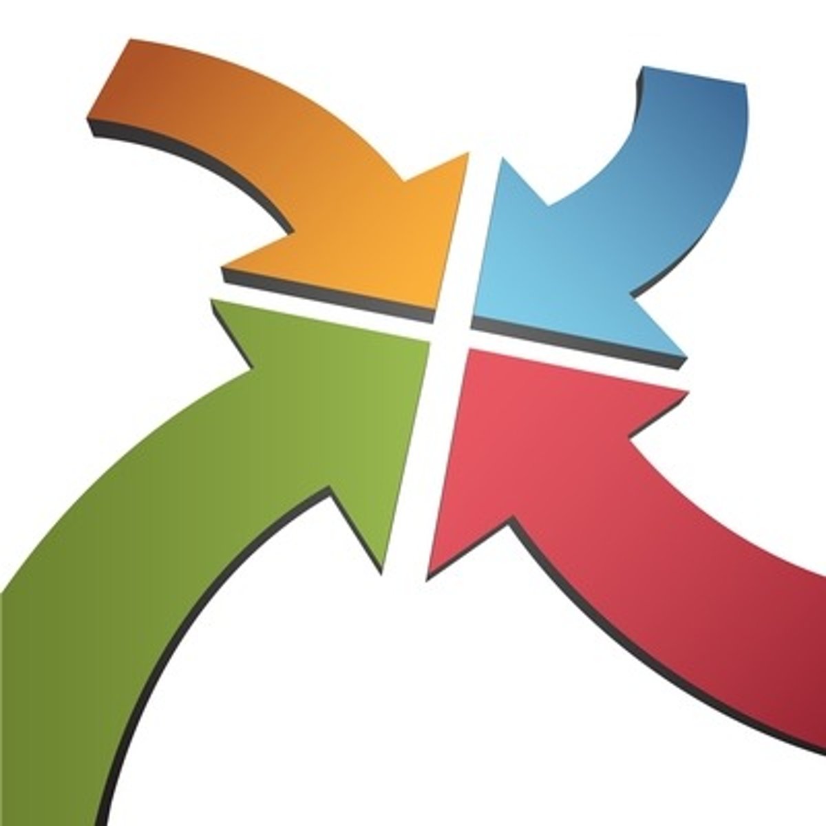 <p>To come together from different directions.</p>