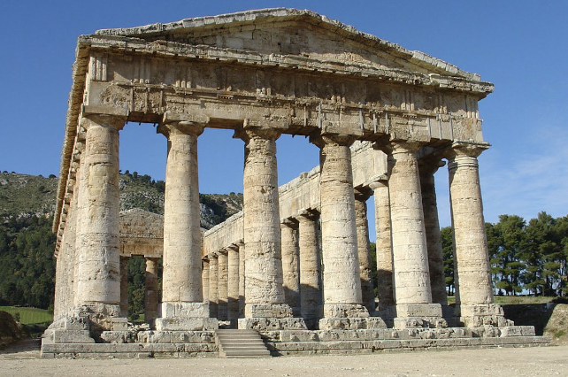 Temple at Segesta on Sicily<br />Ca 420 BCE