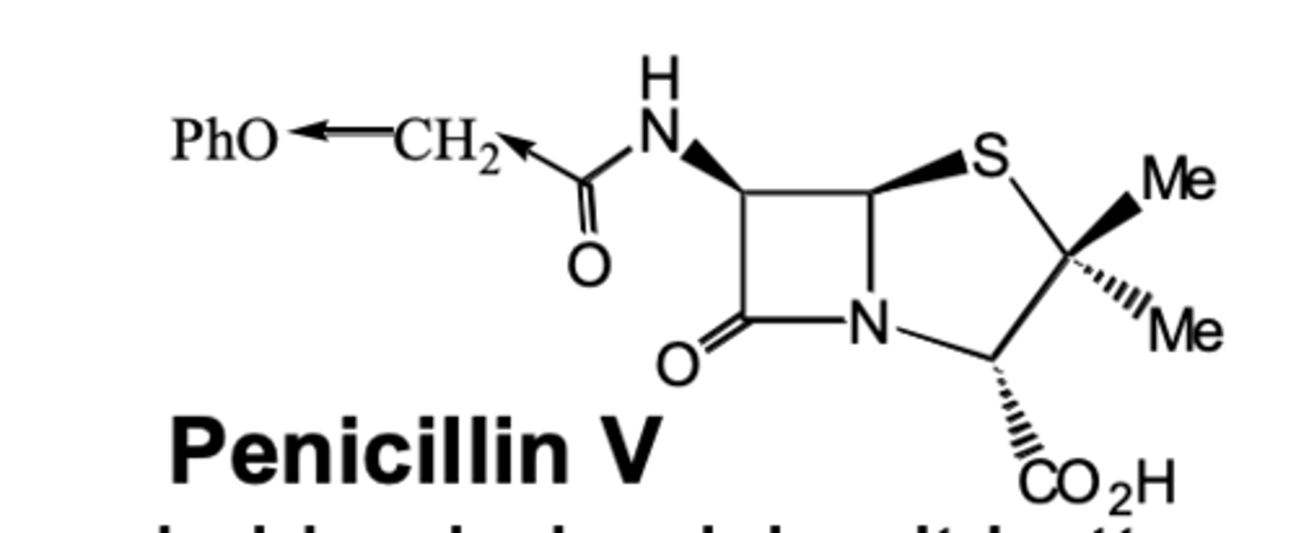 <p>- Reduces electron density on the carbonyl reducing its tendency to act as a nucelophile prevent neighbouring participation.</p><p>- For example, penicillin V has an electronegtaive oxygen on carbonyl increasing acid stability so can be given orally.</p>