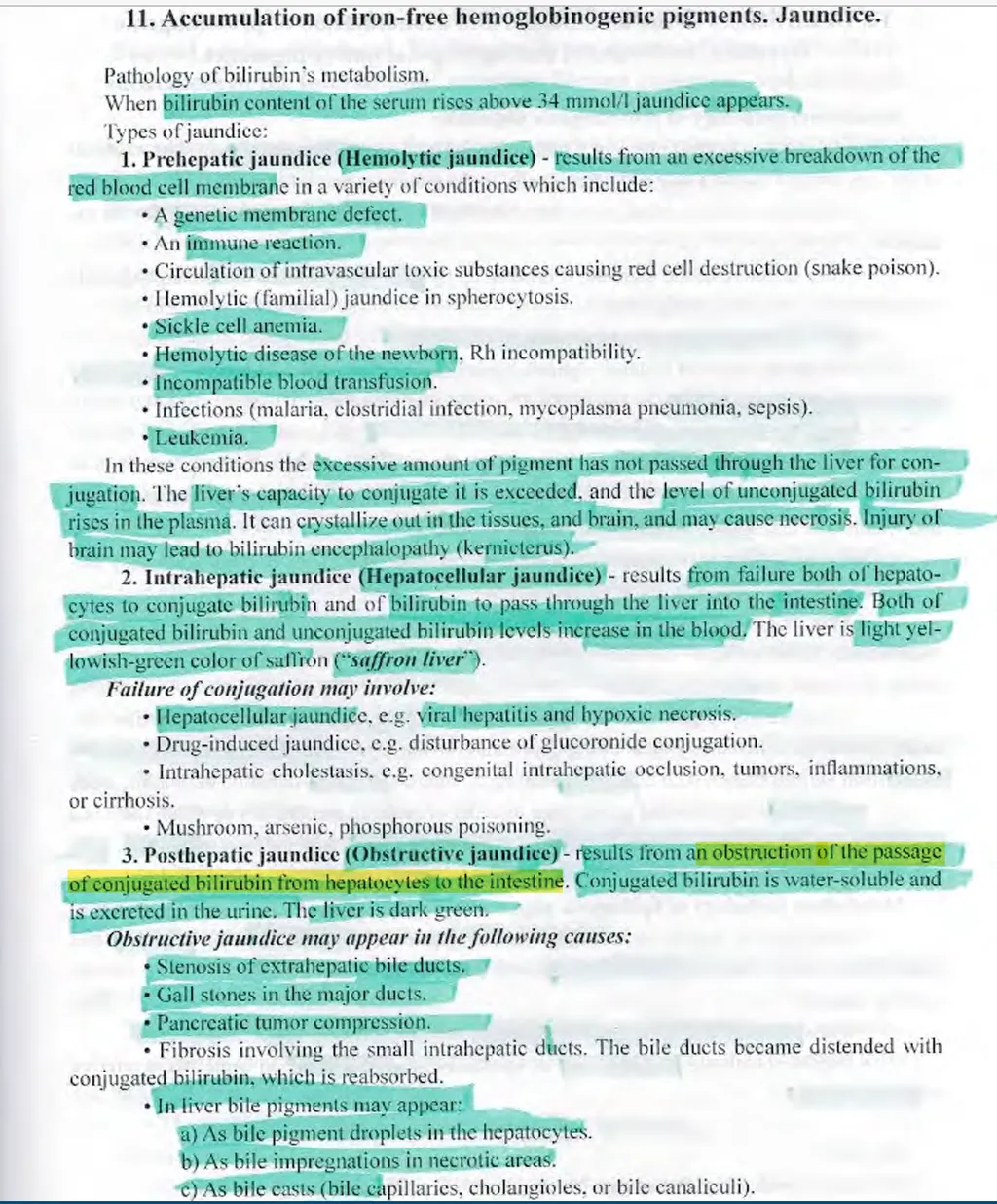 <p><strong><span>Mechanical jaundice is characterized by the following laboratory findings:</span></strong> </p><p>a) increased indirect bilirubin in the serum, hypercholic stools and increased urobilinogen in the urine, </p><p>b) both types of bilirubin are increased in the serum, normal colour of the stools, both bilirubin and urobilinogen are increased in the urine, </p><p><strong>c) increased direct bilirubin in the serum, hypocholic or acholic stools, increased bilirubin in the urine, </strong></p><p>d) none of the above</p><ul><li><p>as mechanical jaundice is a type of post-hepatic jaundice</p></li></ul><p></p>
