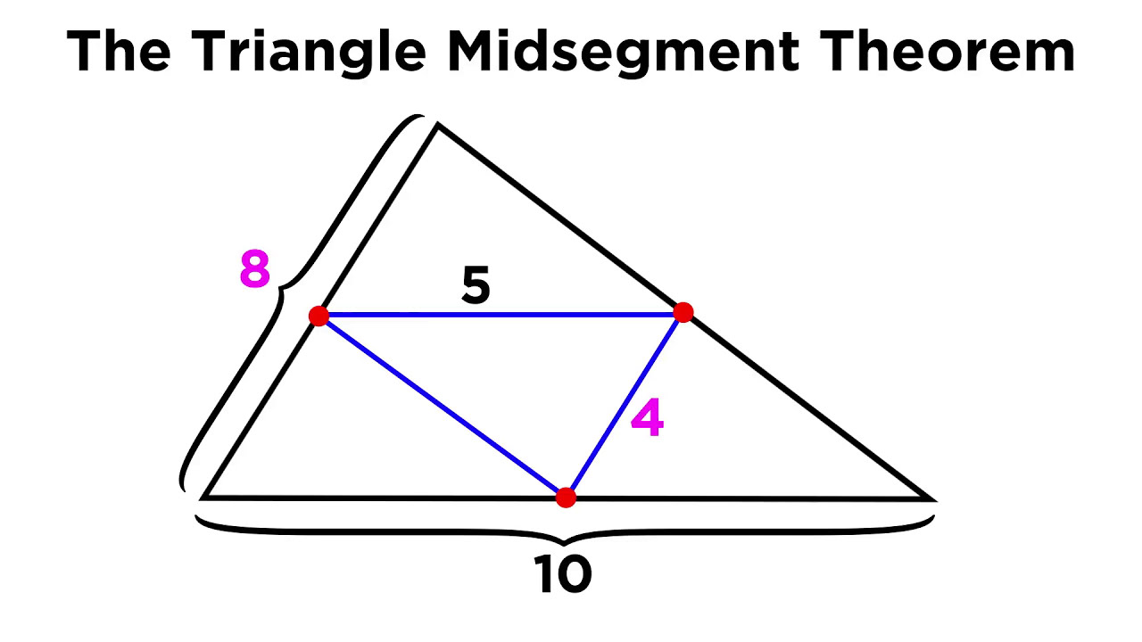 <p>Segment between midpoints of 2 sides of a triangle, they are parallel to the opposite side and are half the length of the side they are parallel to </p><ul><li><p>if all midsegmnets are constructed, the perimeter is ½ the actual permimiter </p></li></ul><p></p>