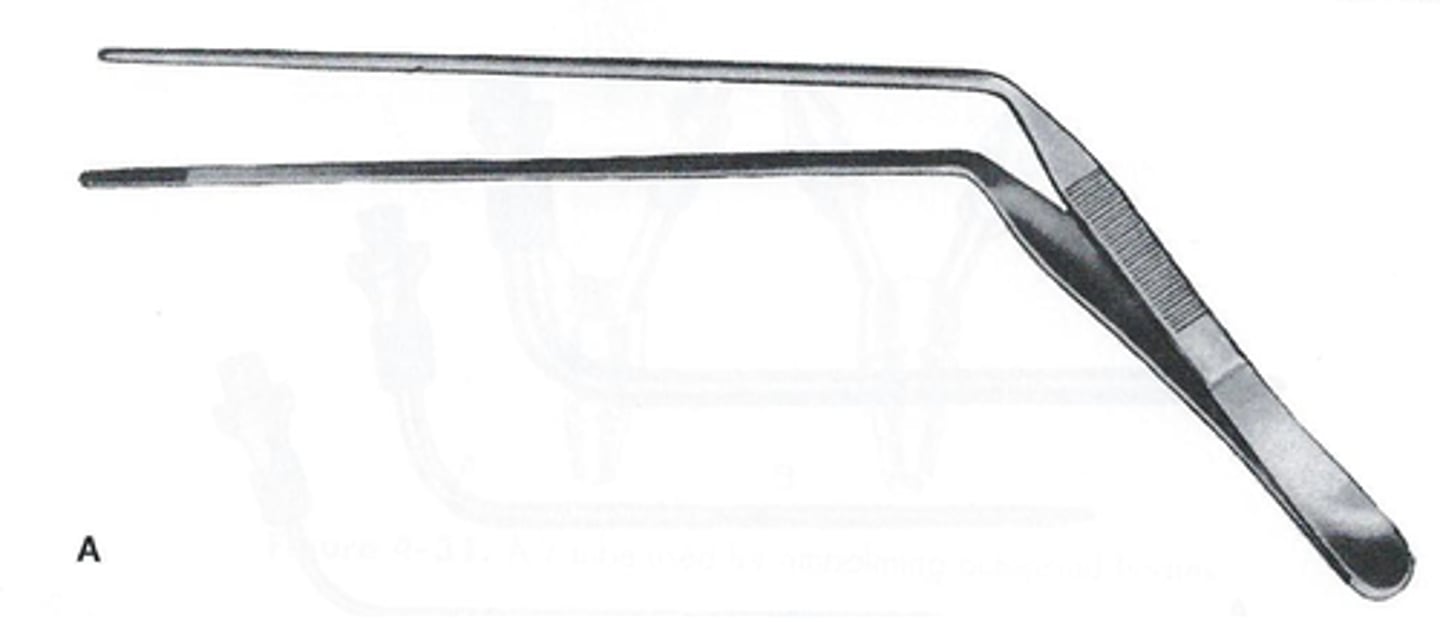<p>used as a drainage device are sometimes called drainage forceps; for use in the internal jugular vein, directed toward toward the heart</p>