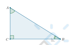 <p>Прямоугольный треугольник — это треугольник, в котором один угол прямой, то есть 90° .</p><blockquote><p>∠C = 90° = ∠A + ∠B</p></blockquote><p>Гипотенуза — это сторона прямоугольного треугольника, лежащая напротив прямого угла.</p><p>Катеты — это стороны прямого угла в прямоугольном треугольнике.</p>