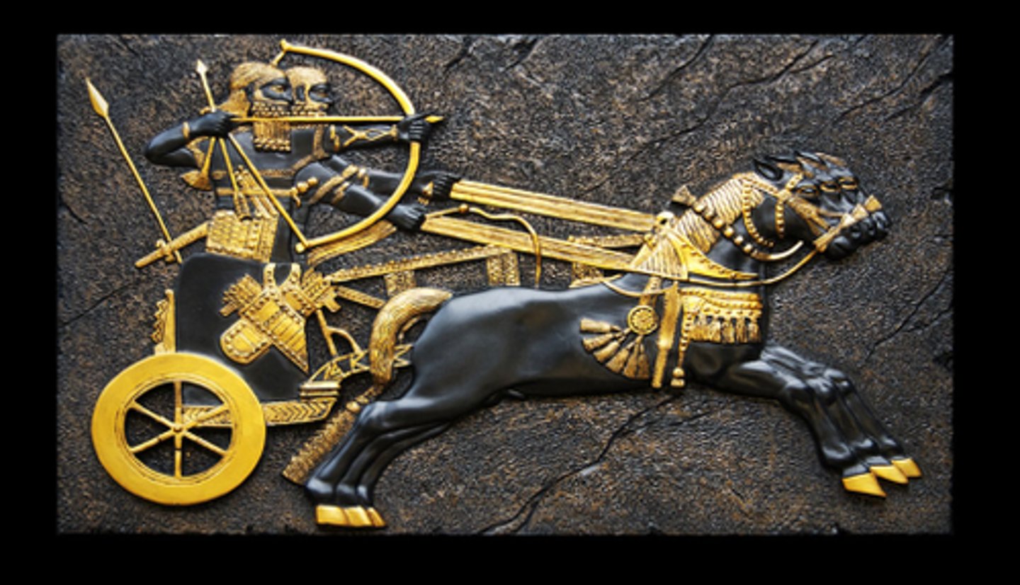 <p>The Egyptians fought the Hitties in the Battle of Kadesh, a battle fought during the rule of Ramesses II. It was between the two chariot armies to determine control over Kadesh and Syria. The battle ended in a draw and a peace treaty between the two empires.</p>