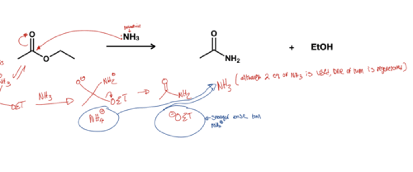 <p>1 HNR'2 or HNET2 or NH3; just 1 equivalence of amine without a base</p>