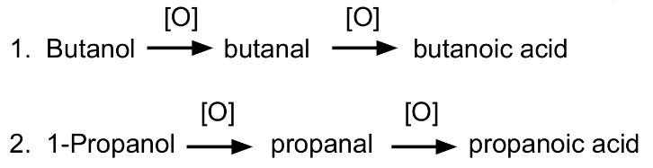 <p>Butanol<br>1-propanol</p>