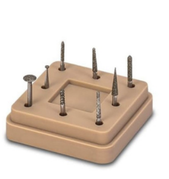 <p>Magnetic Bur Block with Burs</p>
