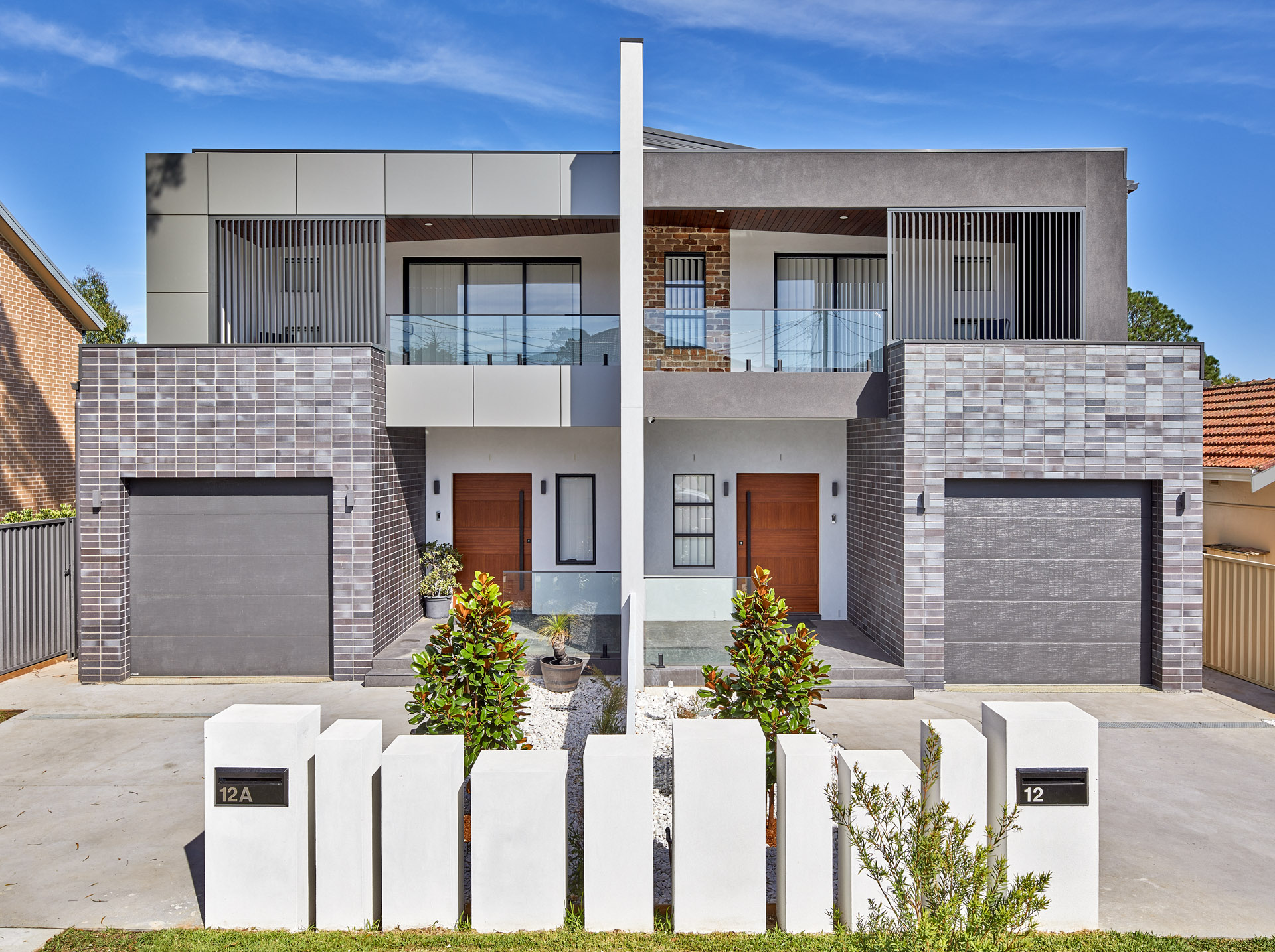 <p>property divided into 2 separate units</p>