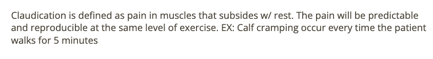 <p>b) claudication</p>