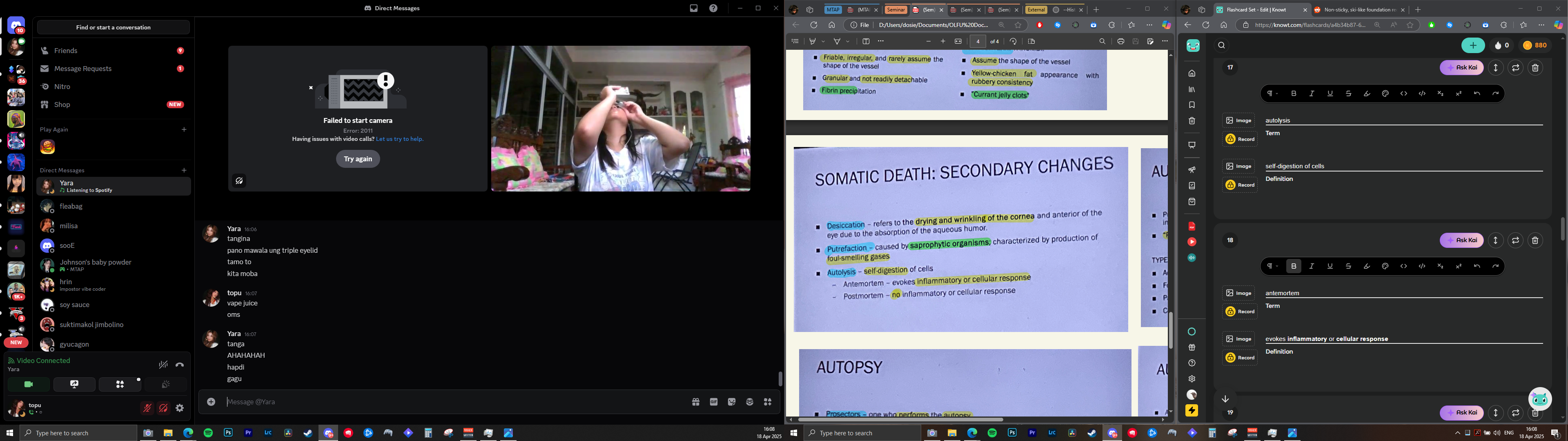 <p>process of taking a <strong>tissue from a dead person </strong>for the purpose of examination/investigation</p>
