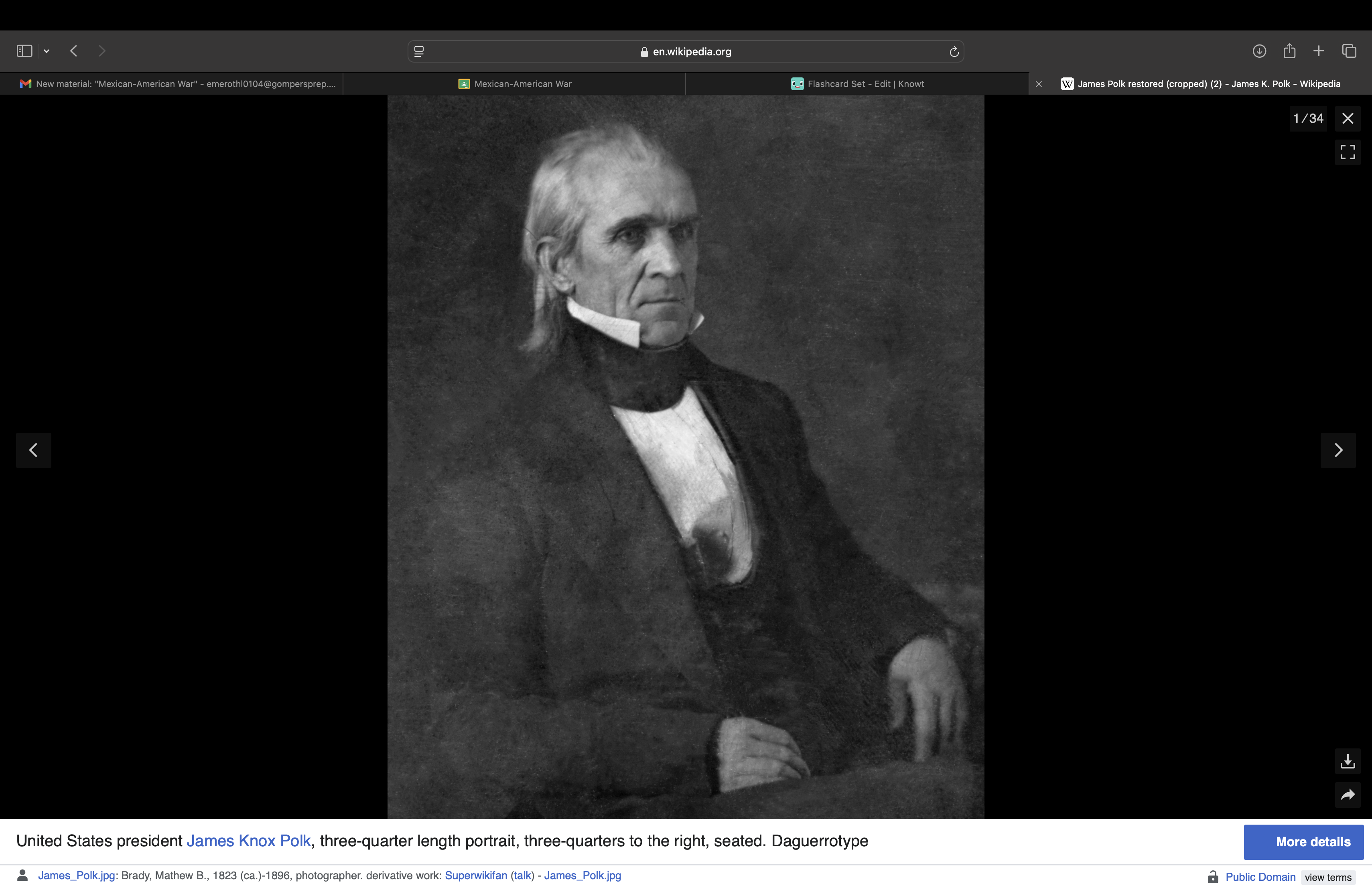 <p>James K Polk </p>