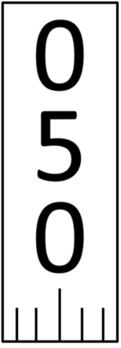 <p>Looking at the image of a volumeter window below, what volume is being pipetted?</p><p>a. 50 ul</p><p>b. 0.5 ul</p><p>c. 500 ul</p><p>d. 5.0 ul</p>