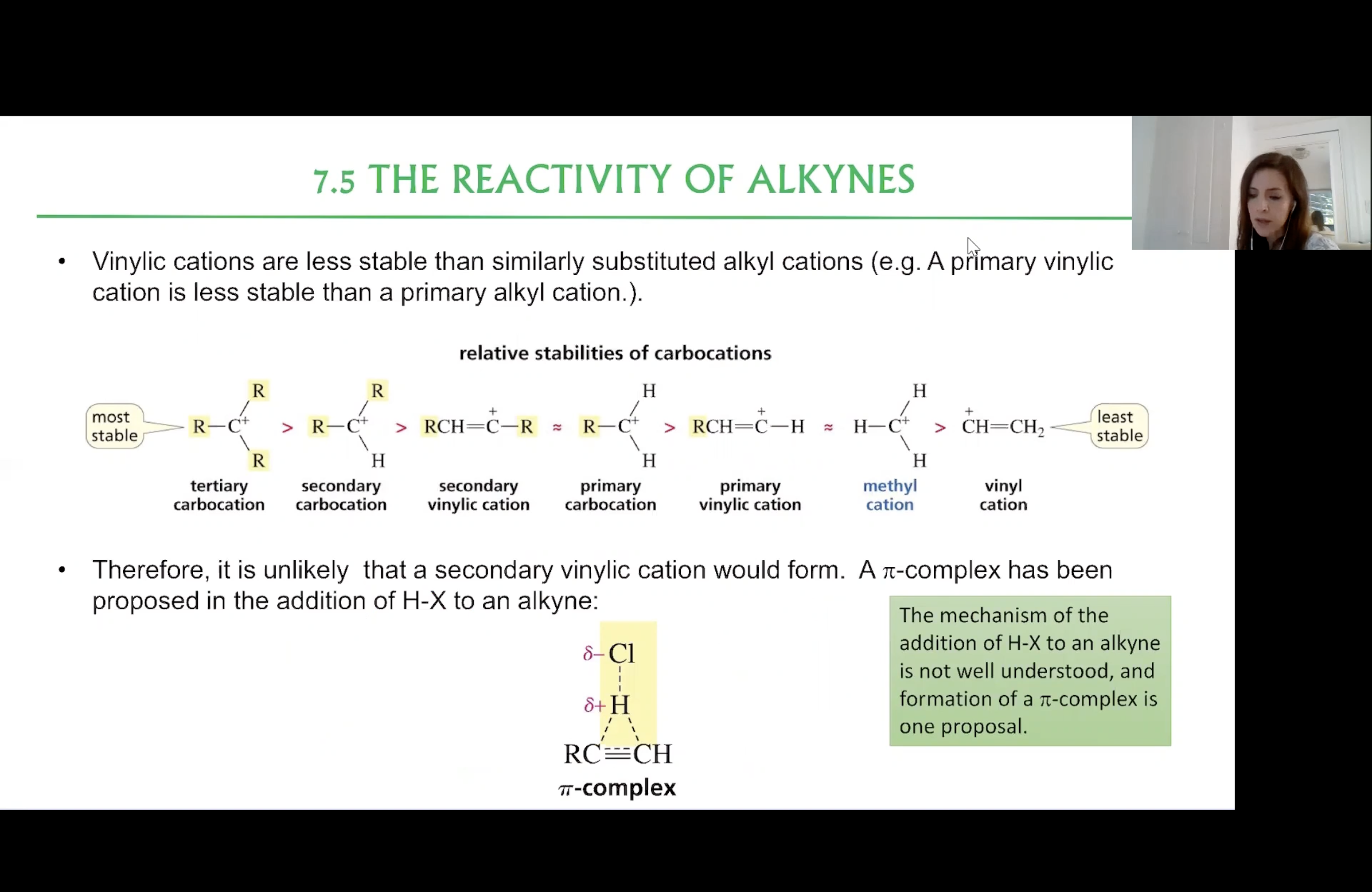 <p>Relative Stabilities of Carbocations</p>