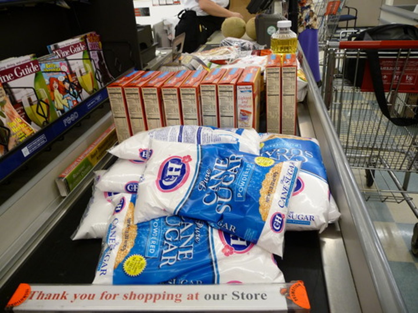 <p>the groceries</p>