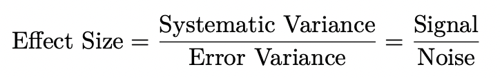 <p>effect size</p>