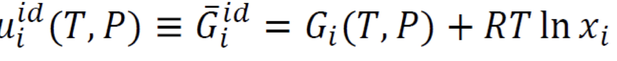 <p>mole fraction is denoted as 𝑥𝑖 since this model is often used for mixture of liquids; ideal gas mixture: xi → yi</p>