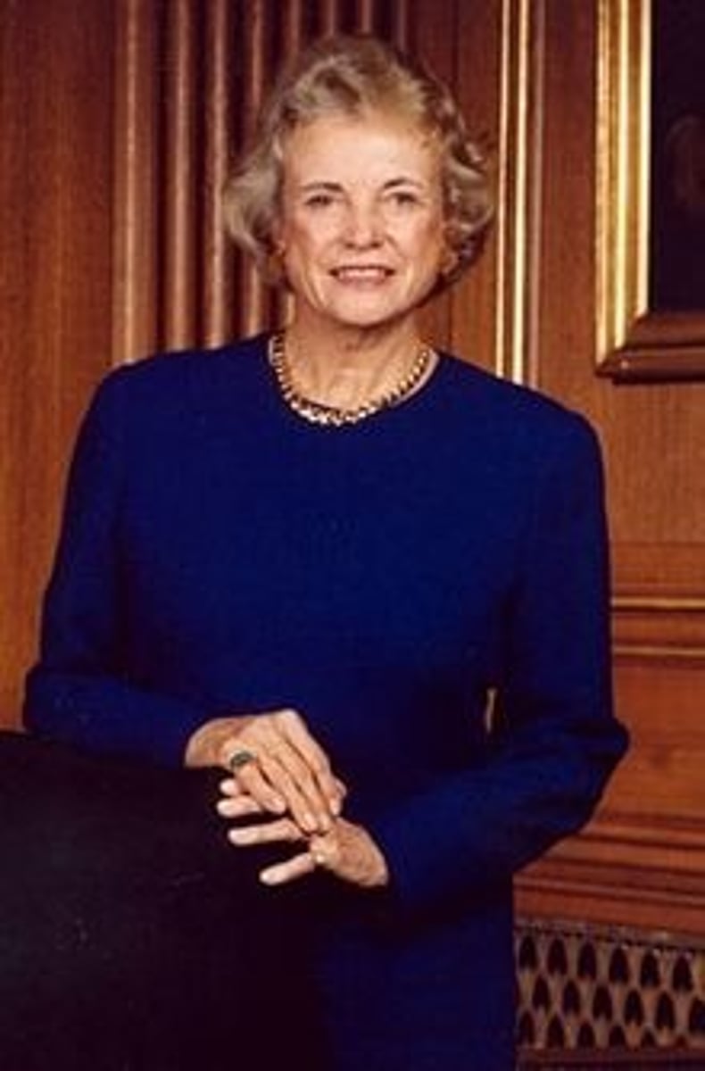 <p>First female Justice of the US Supreme Court; appointed by Reagan</p>