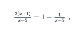 <p><span>What is the solution to the equation above?</span></p>