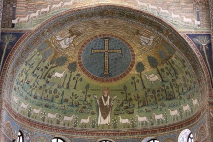 <p>Mosaici di Sant'Apollinare nuovo a Ravenna </p>