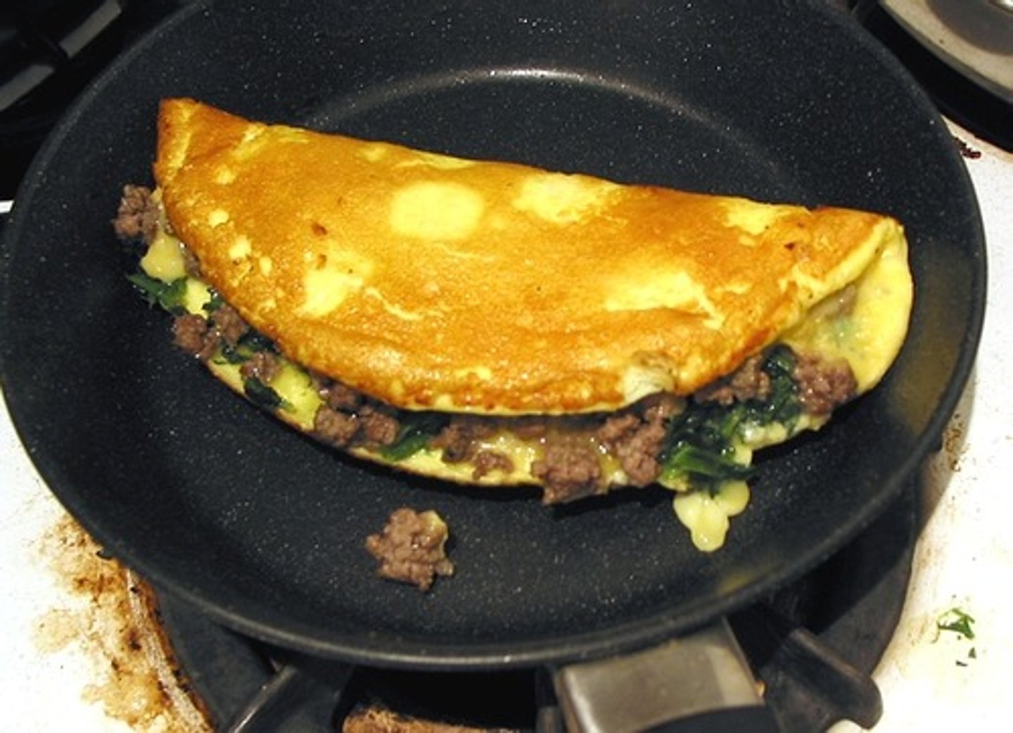 <p>an omelet</p>
