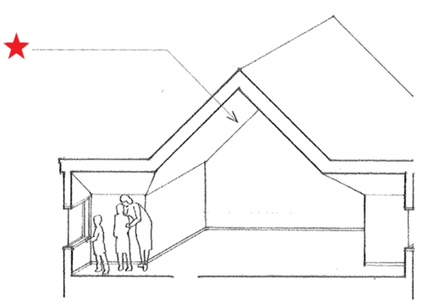 <p>a usable living within a sloping roof, usually having dormer windows for lighting</p>