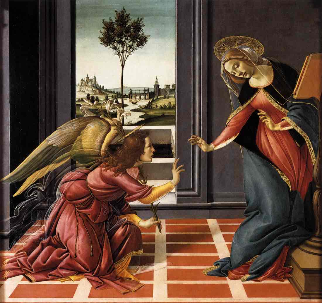 <p><em>Cestello Annunciation (Botticelli)</em></p>