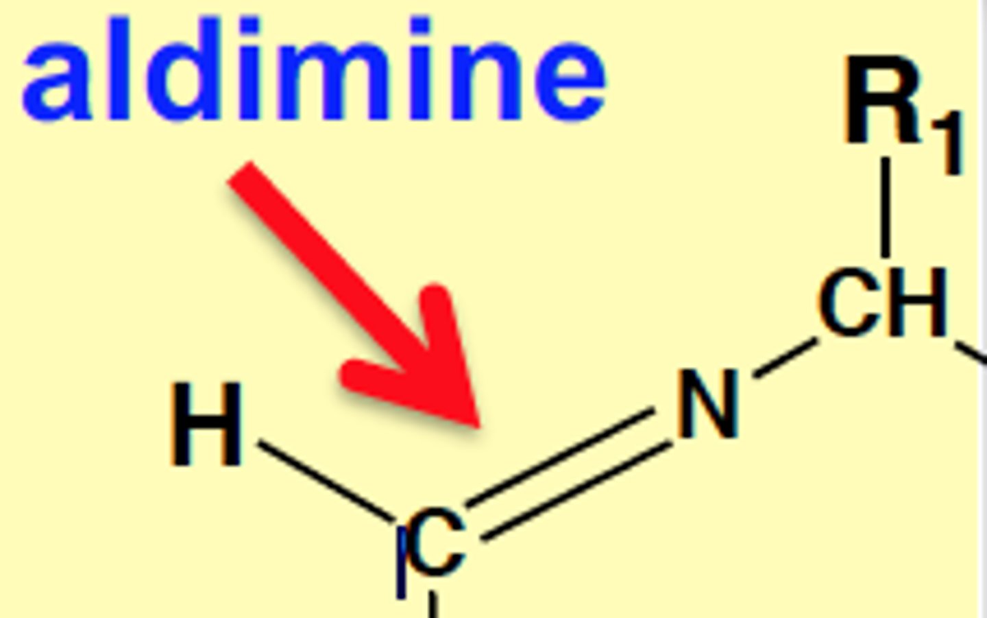 <p>H-C=N-CH-R1</p>
