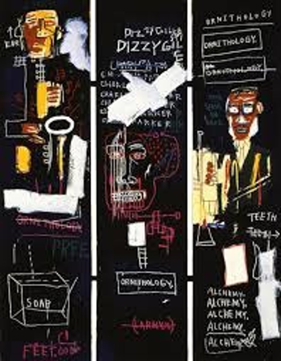 <p>an artist born in NY, of a Haitian + Puerto Rican descended, who started as a graffiti artist</p>