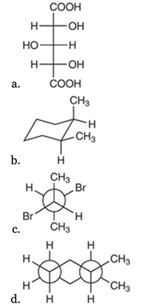 <p>Which of these compounds is expected to be optically active at room temperature?</p>
