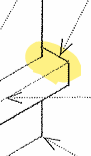 <p>That part of a jamb extending above the head of the door or window frame, or the<strong> horizontal extension of a window sill beyond the jamb.</strong></p>