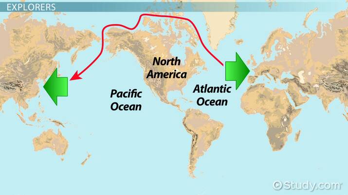 <p>a water route between the Atlantic Ocean and the Pacific Ocean along the northern coast of North America</p>