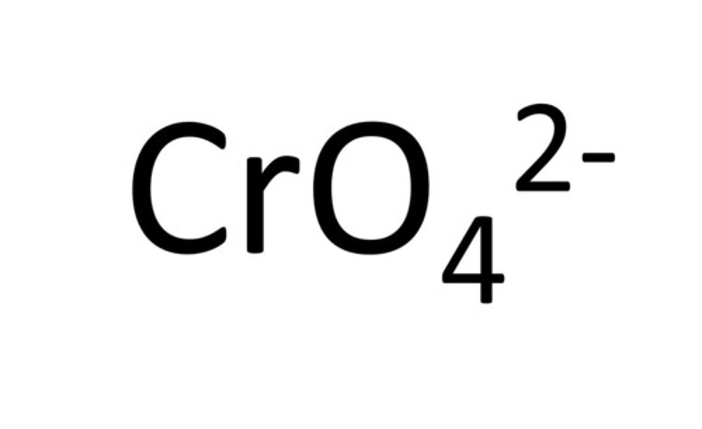 <p>CrO42-</p>