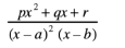 <p>Partial Fractions </p>