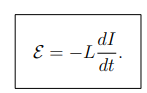 <p>It is the ratio of back emf to the rate of change of current:</p>
