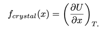 <ul><li><p><em><span>at constant temperature, the entropy is independent of extension, x. </span></em></p></li><li><p><em><span>BUT bonds between the atoms stretch, storing potential energy </span></em><span>⇒ </span><em><span>changing U</span></em></p></li></ul>