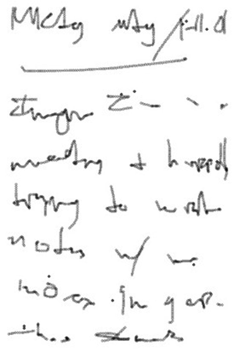 <p>(adj) không thể đọc được, không thể hiểu được</p><p>unable to be read or understood</p><p>e.g: Her handwriting is virtually ______________.</p>