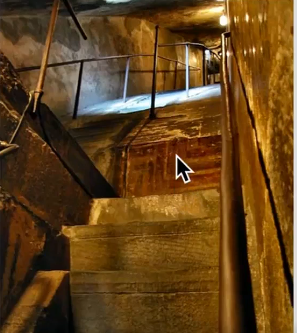 Staircase linking them