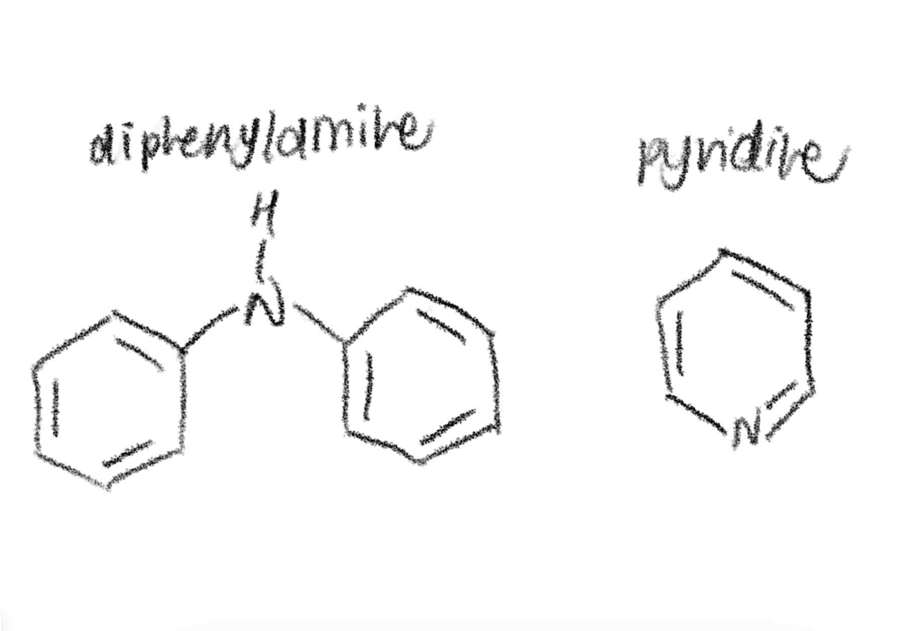 <p>[BASICITY]</p><p>Explain why pyridine has a higher Kb than diphenylamine. </p>