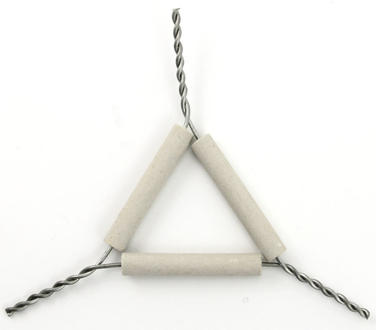 <p>Triangle that holds crucible</p>