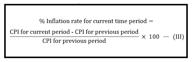 <p><strong>sustained</strong> increase in the GPL </p><ul><li><p>calculated using a <strong>percentage change in the country’s CPI </strong></p></li><li><p>on average, prices are rising for a sustained period of time </p></li></ul>
