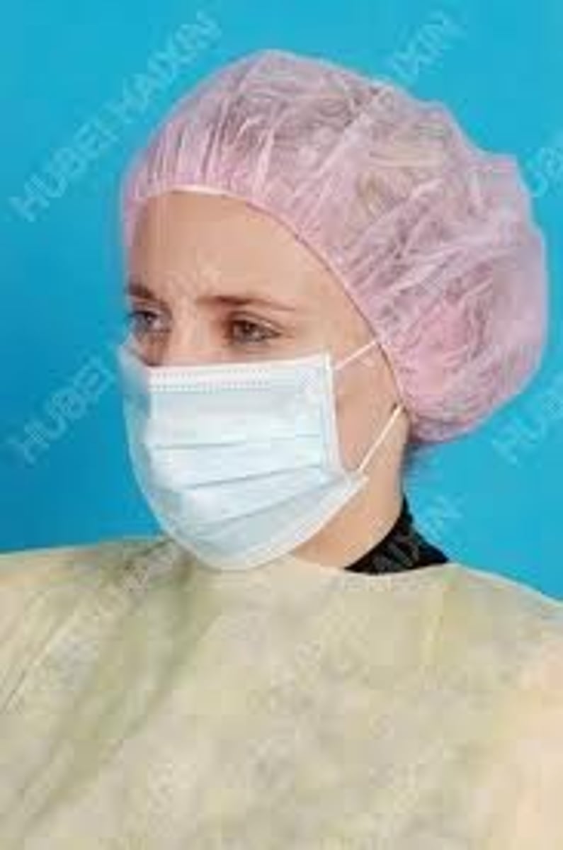 <p>Mũ phẫu thuật - che tóc khi mổ. (Doctors wear surgical caps during surgery - Bác sĩ đội mũ phẫu thuật khi mổ.)</p>