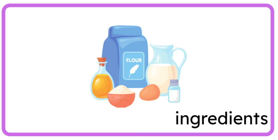 <p>ingredients</p>
