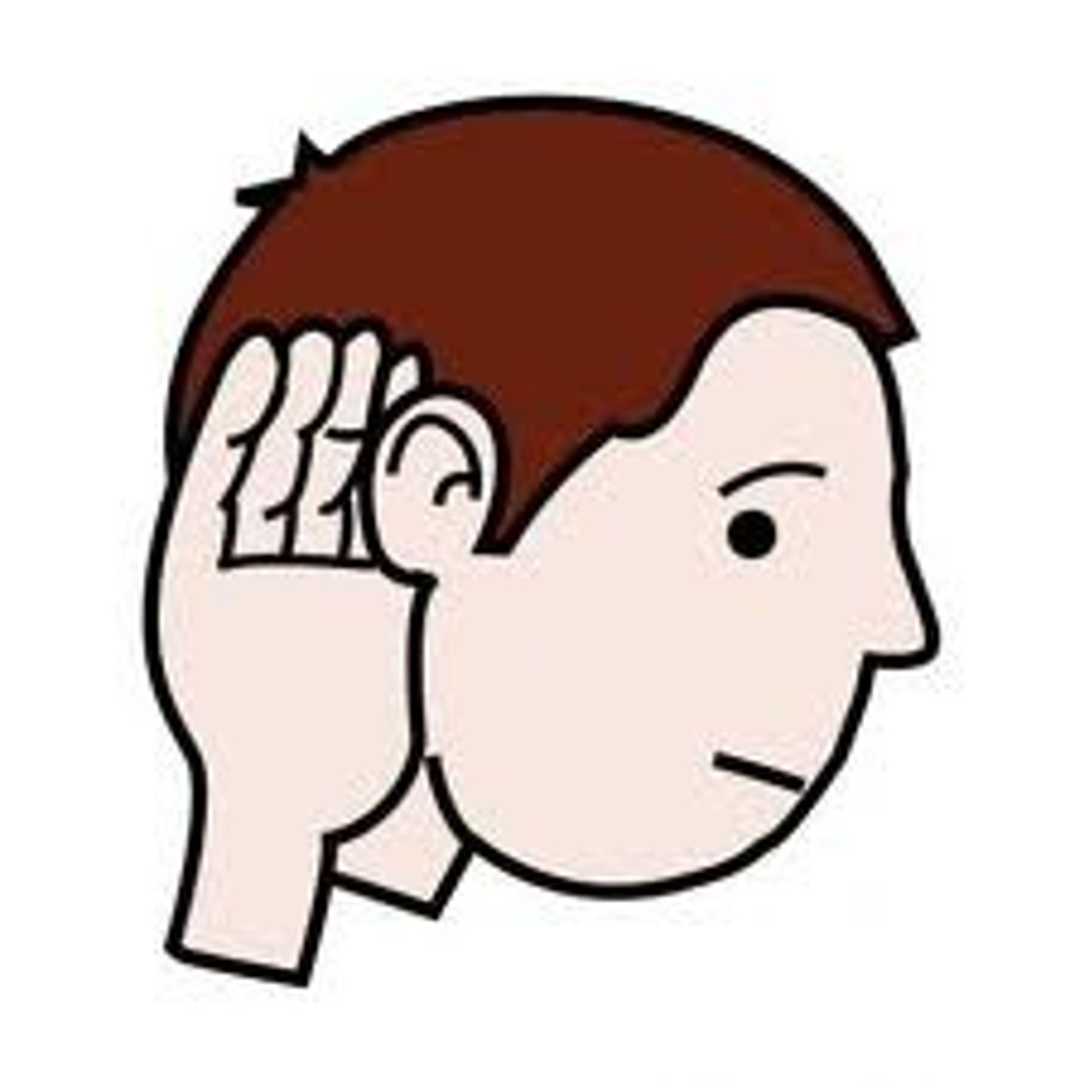 <p>to hear</p>