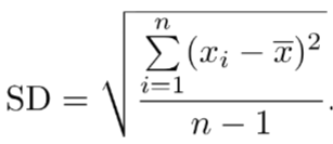 <p>Typical values are within 2 SDs of the mean</p>
